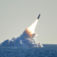 USS Nebraska launching a Trident D-5 missile.